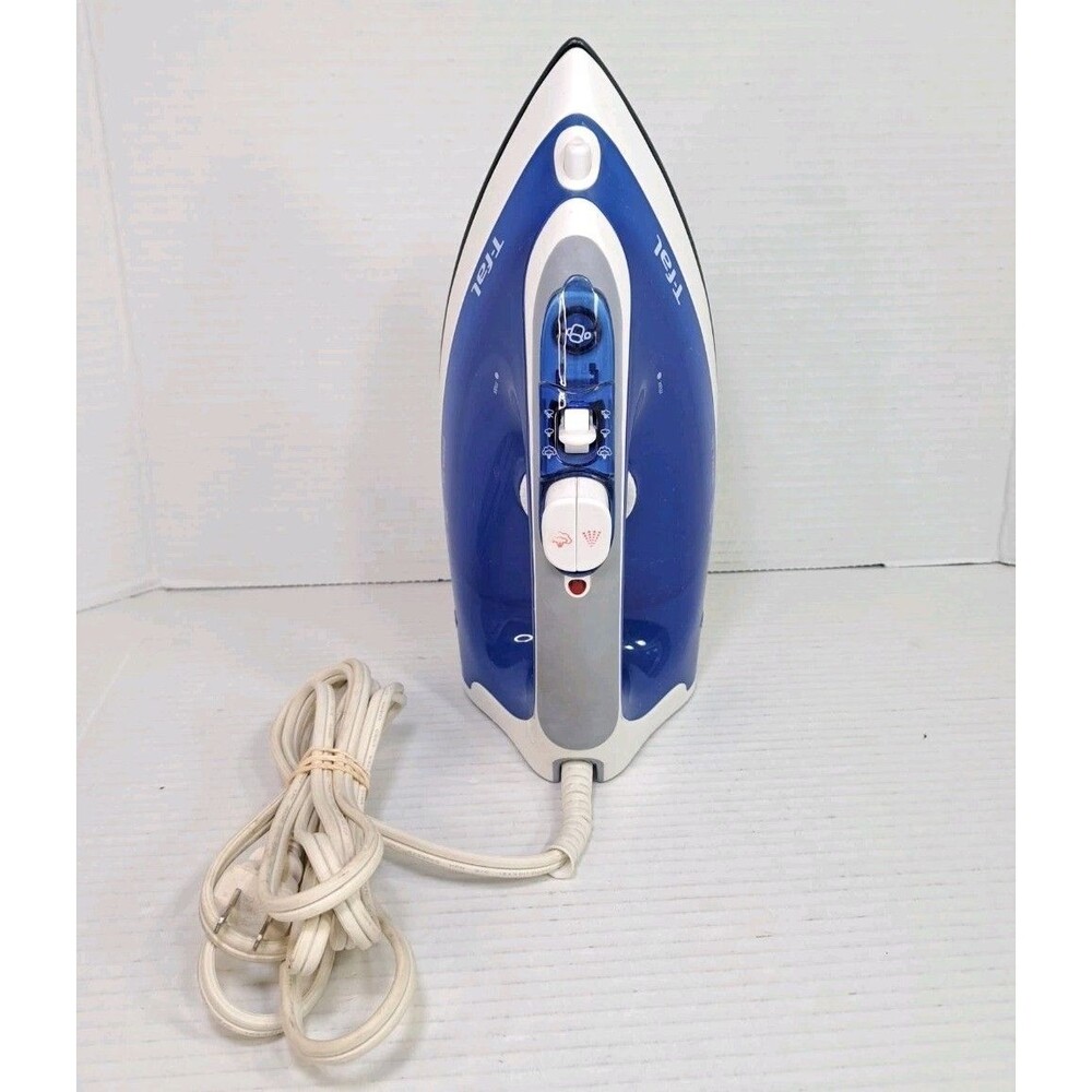 T-Fal Prima Steam Iron 56 FV3756 Nonstick Soleplate Adjustable Temperature Works